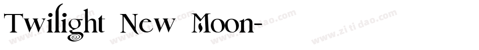 Twilight New Moon字体转换